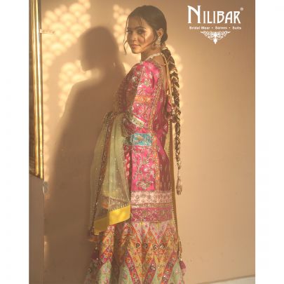 Multi Color Silk Garara Suit