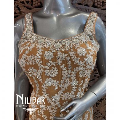 Mustard Chinon Garara Suit