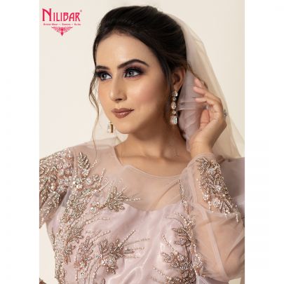 Blush Pink Organza Gown