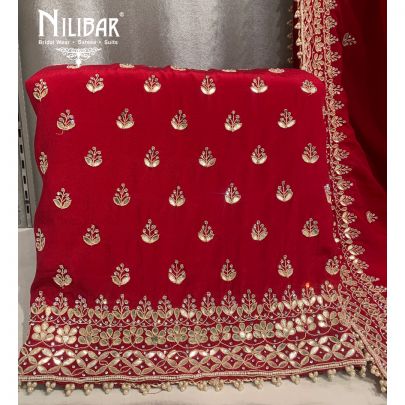 Scarlet Red Crepe Unstitched Suit