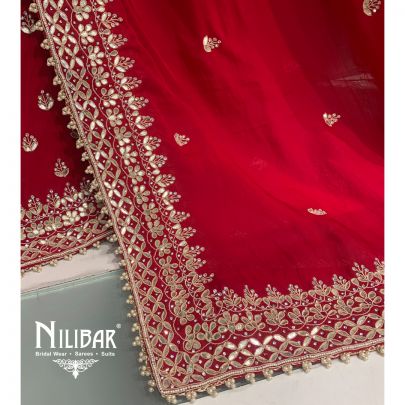 Scarlet Red Crepe Unstitched Suit