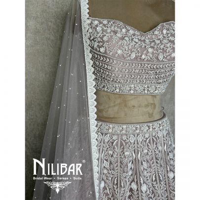 Lilac Net Casual Lehenga