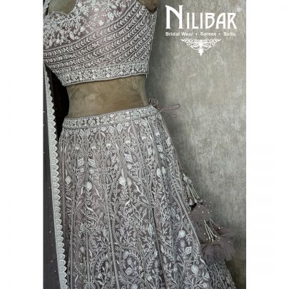 Lilac Net Casual Lehenga