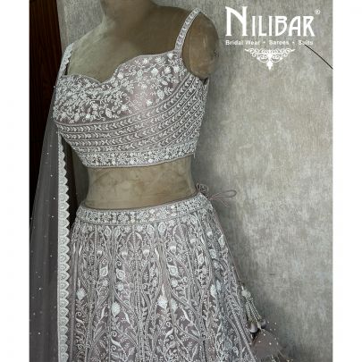 Lilac Net Casual Lehenga