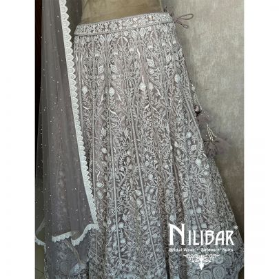 Lilac Net Casual Lehenga