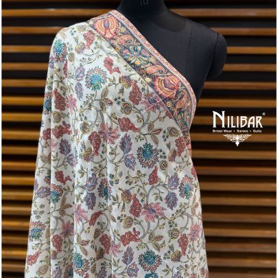 Off White Soft Pashmina Shawl