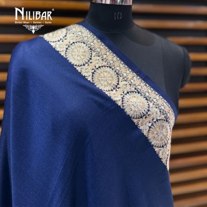 Navy Blue Soft Pashmina Shawl