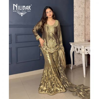 Jannat Khurana In Our Gold Lamé Garara Set