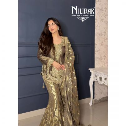 Jannat Khurana In Our Gold Lamé Garara Set