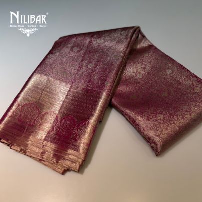Onion Pink Silk Traditional Saree