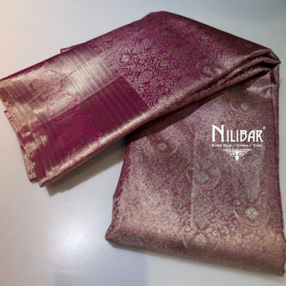 Onion Pink Silk Traditional Saree