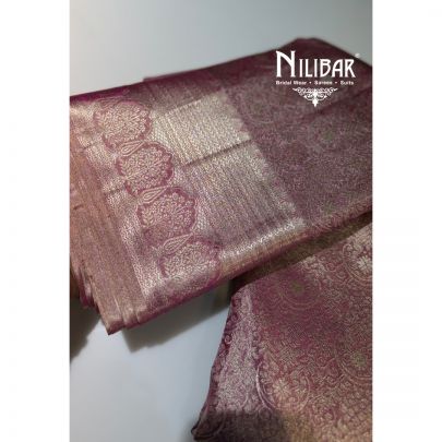 Onion Pink Silk Traditional Saree