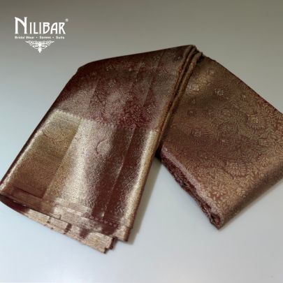 Rust Silk Traditional Saree