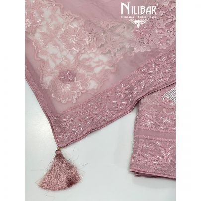 Pink Georgette Suit