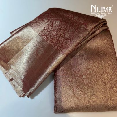 Rust Silk Traditional Saree