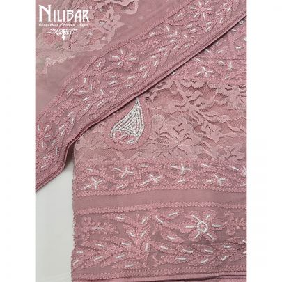 Pink Georgette Suit