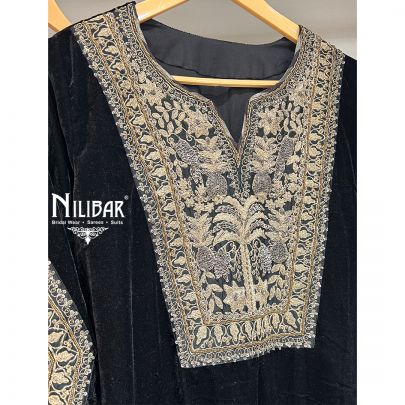 Black Velvet Salwar Suit