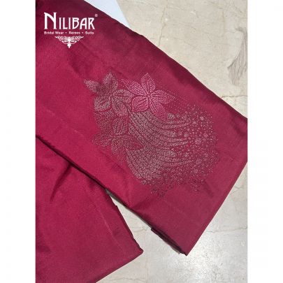 Rose Pink Silk Saree
