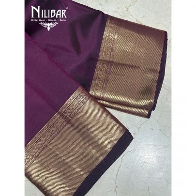 Wine Silk Saree