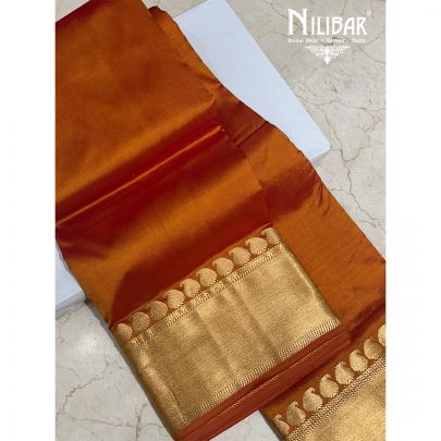 Orange Silk Saree