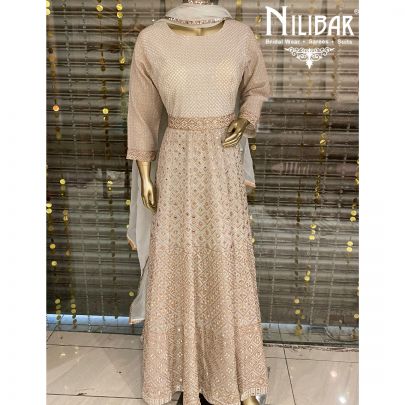 Pale Blue Georgette Anarkali