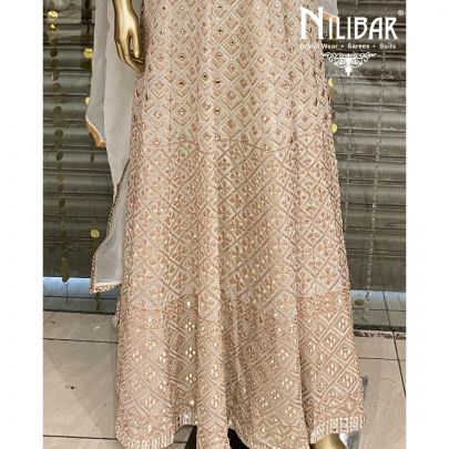 Pale Blue Georgette Anarkali