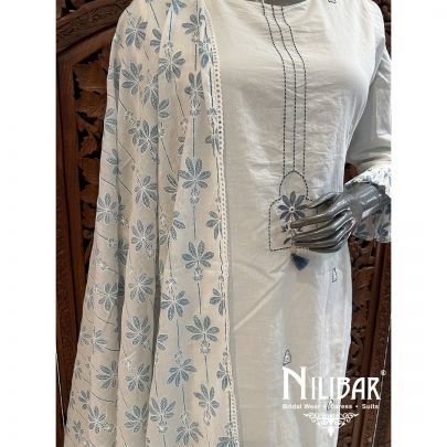 White Cotton Pant Suit