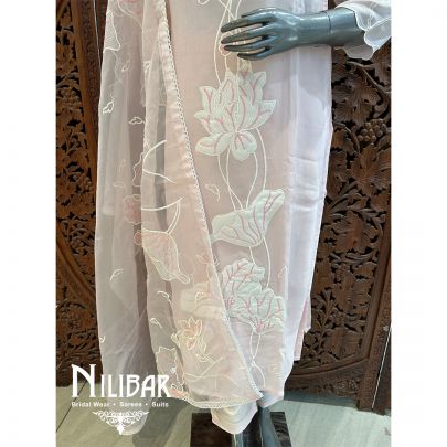 Powder Pink Georgette Pant Suit