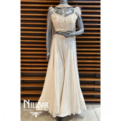   Cream Georgette Palazzo Set