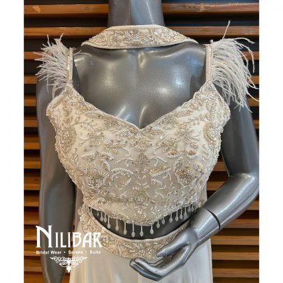   Cream Georgette Palazzo Set