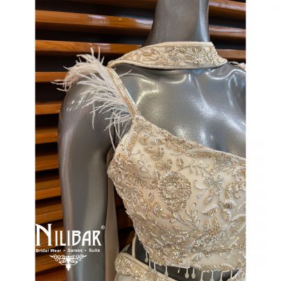   Cream Georgette Palazzo Set