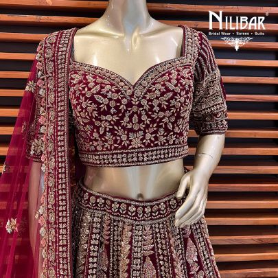 Blood Velvet Bridal Lehenga