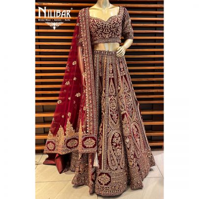 Blood Velvet Bridal Lehenga