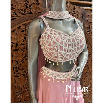 Light Pink Georgette Lehenga