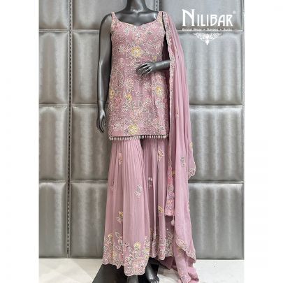 Lilac Georgette Garara Suit