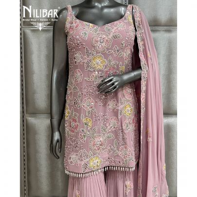 Lilac Georgette Garara Suit