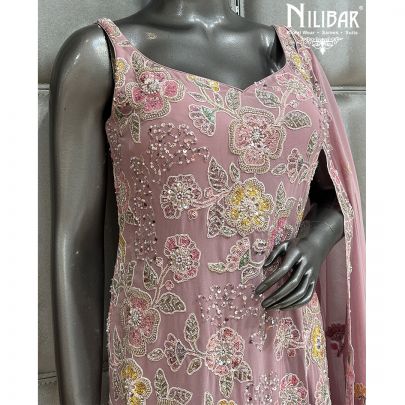 Lilac Georgette Garara Suit