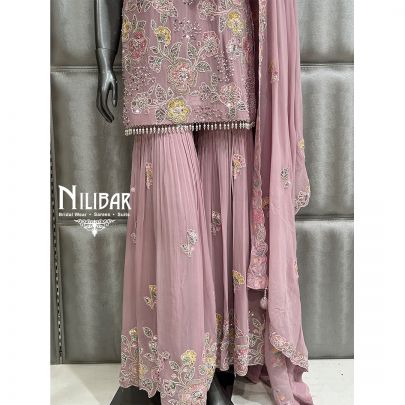 Lilac Georgette Garara Suit
