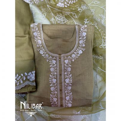 Mint Green Mul Cotton Unstitched Suit