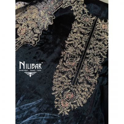 Blue Velvet Unstitched Suit