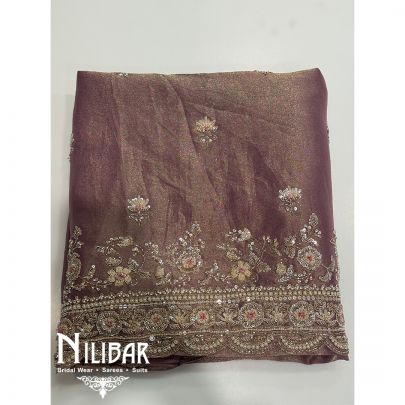 Mauve Lame Unstitched Suit