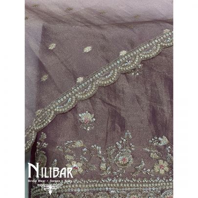 Mauve Lame Unstitched Suit