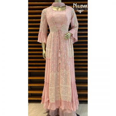 Powder Pink Jacket Style Suit