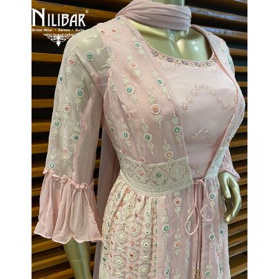 Powder Pink Jacket Style Suit