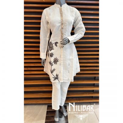 White Linen Pant Suit