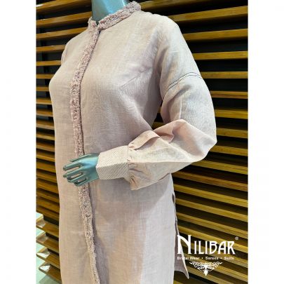 Pink Linen Pant Suit