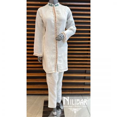 White Linen Pant Suit