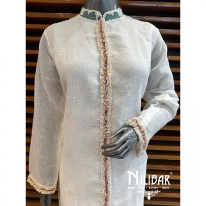 White Linen Pant Suit