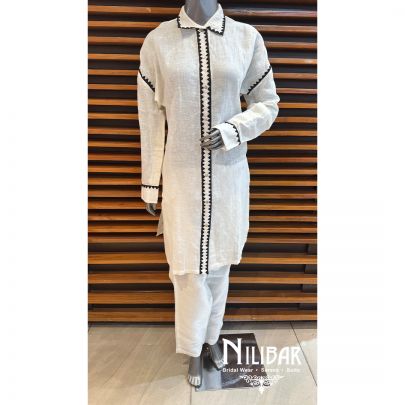 White Linen Pant Suit