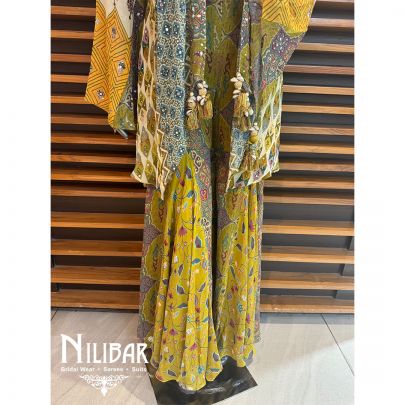 Mehendi Green Georgette Garara Suit